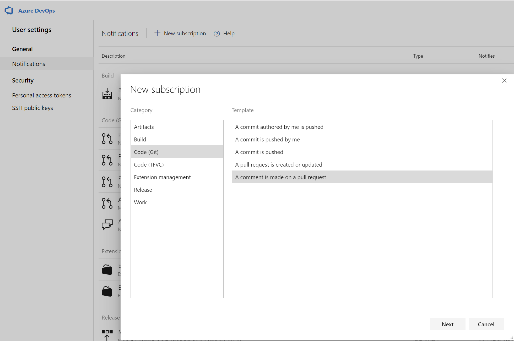 Filter comment notifications from pull requests Filter comment notifications from pull requests.
