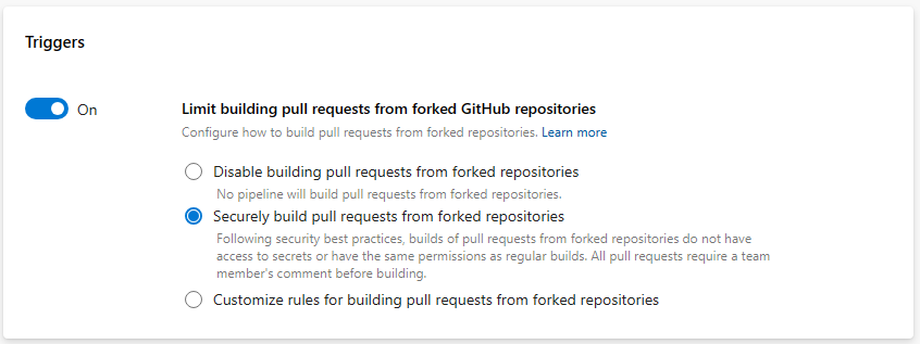 Screenshot of Securely build PR Screenshot of Securely build PR.