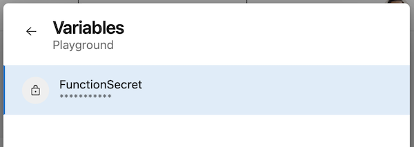 Screenshot of variables Screenshot of variables.