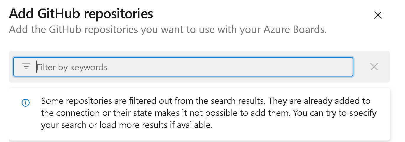 Screenshot of add github repositories. Screenshot of add GitHub repositories.
