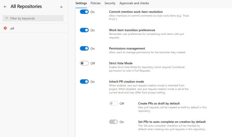 Screenshot of new repository setting. Screenshot of new repository setting.