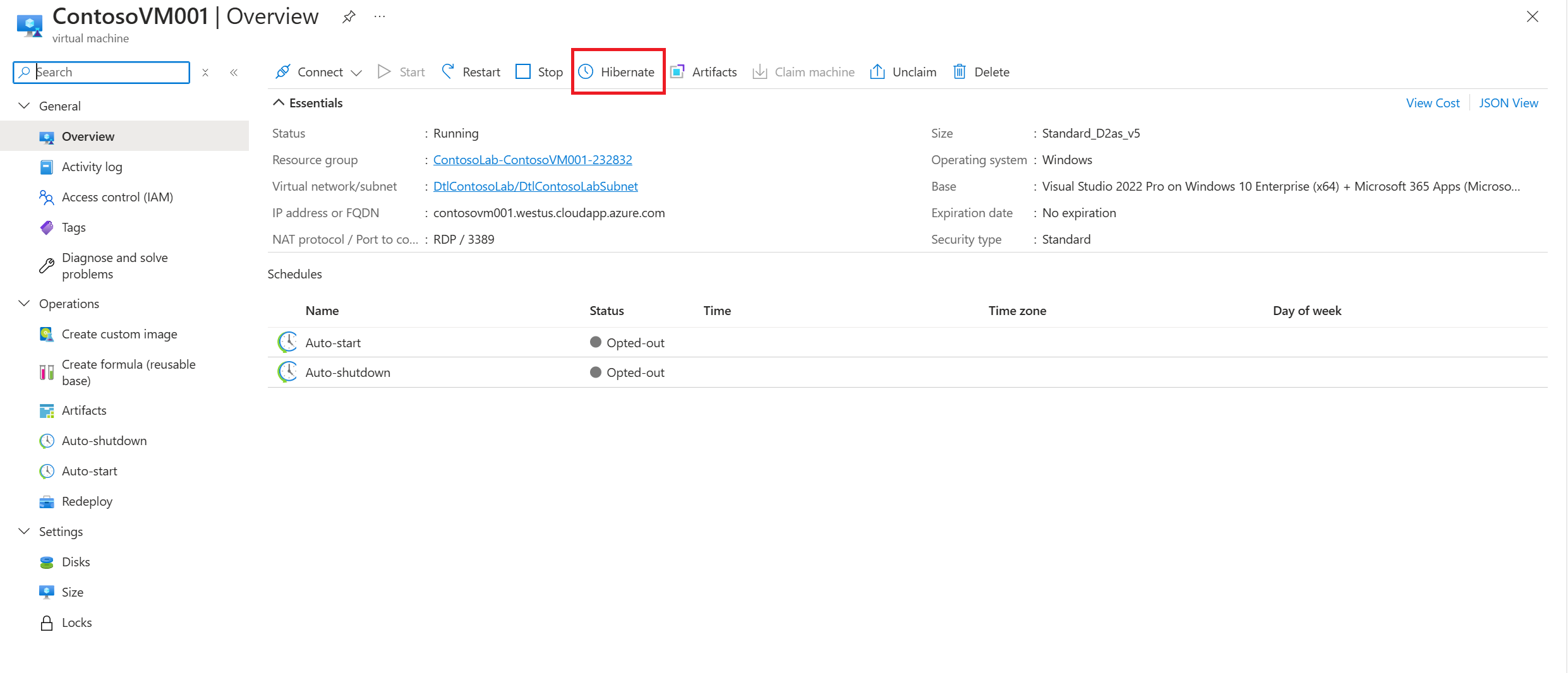 Screenshot showing select connect on the toolbar.