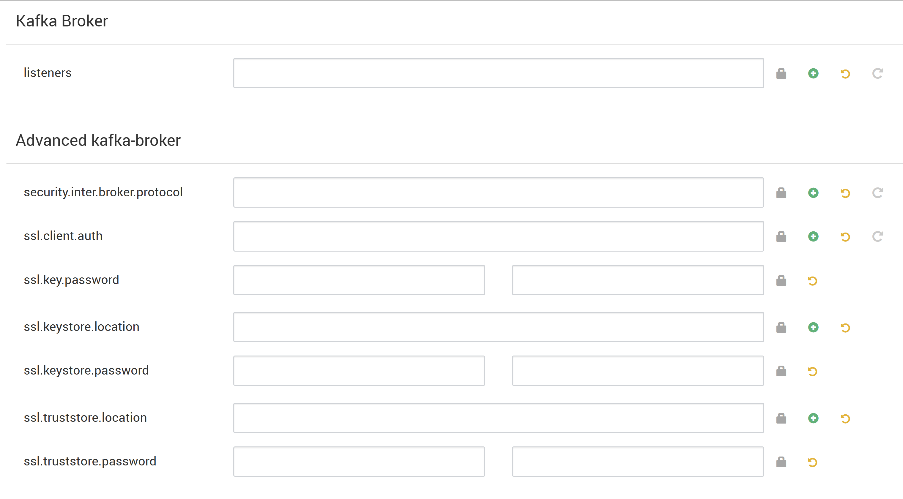 Screenshot showing how to edit Kafka-env template property in Ambari authentication as required.