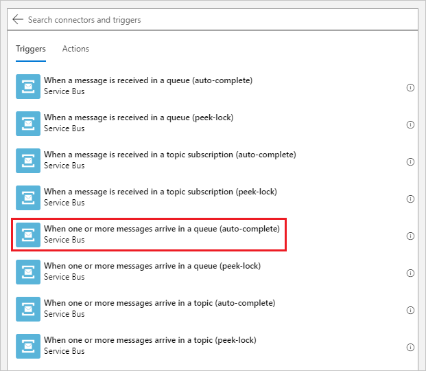 Select the trigger for your logic app in the Azure portal