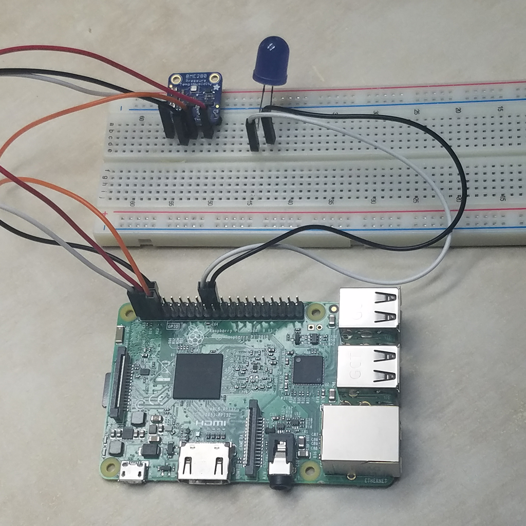Connected Pi and BME280