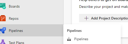 Screenshot of ADO Pipelines.
