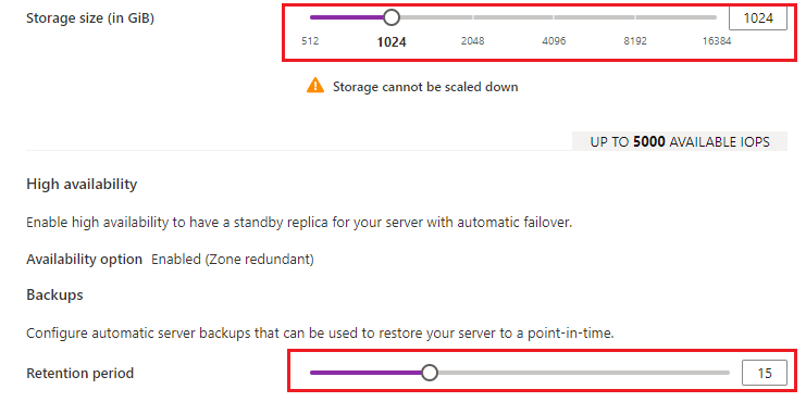 Screenshot of Storage Backup.