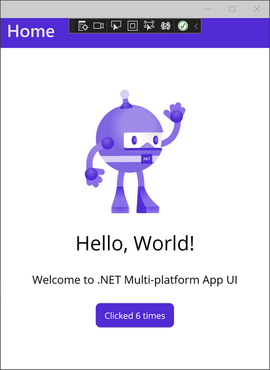 .NET MAUI app running on Windows.