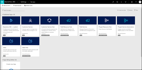 Unified Interface apps Unified Interface apps