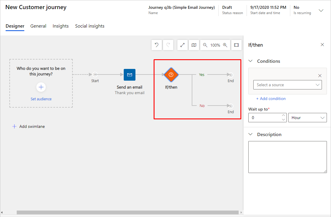 If/then tile customer journey survey.