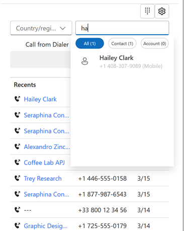 Outbound dialer for voice calls.