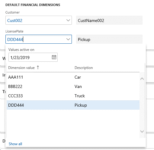 Screenshot of default dimensions on a page.
