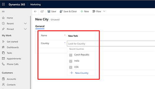 Screenshot of adding city data Screenshot of adding city data.