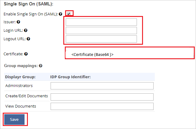 Screenshot that shows the Configuration.