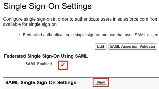Single Sign-On Settings