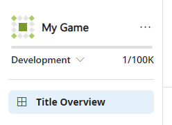 Title page view of Development Mode title tag