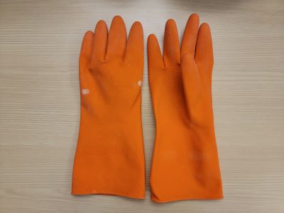 Orange Chemical Resistant Gloves