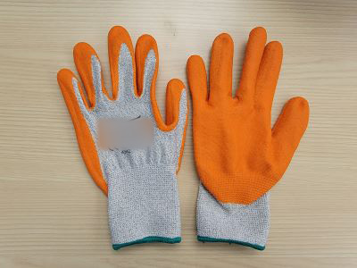 Gray/Orange A3 Cut Resistant Gloves