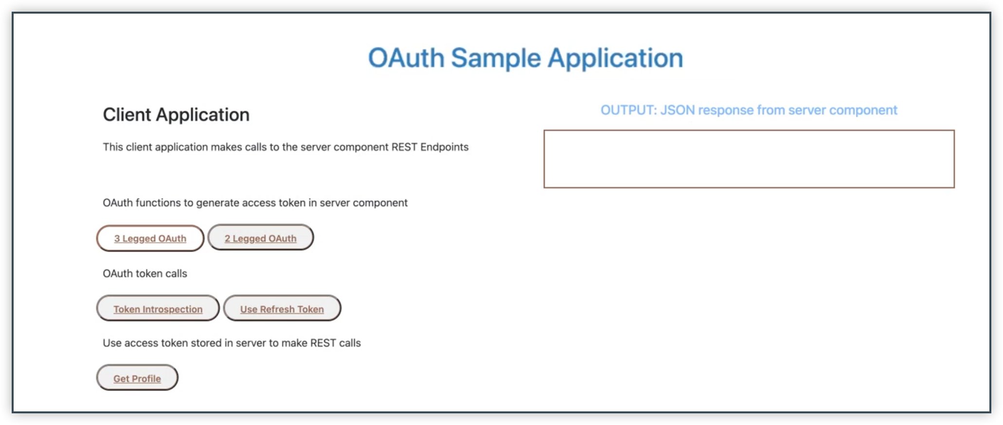 OAuth sample app