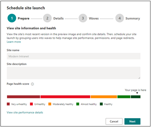 Image of the Portal launch scheduler tool.