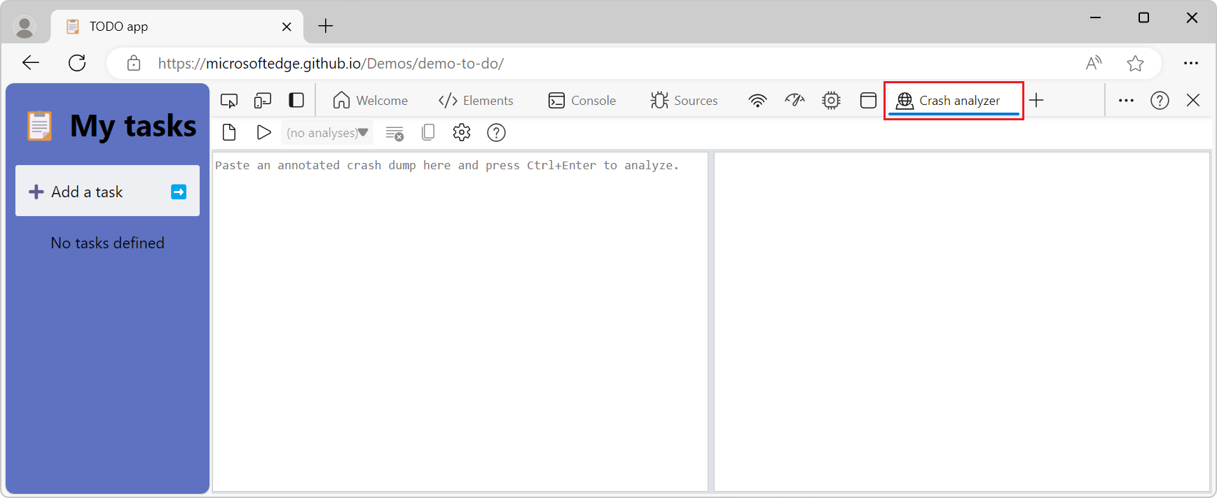 The Crash analyzer tool