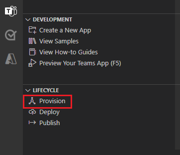 Screenshot shows the provisioning commands.