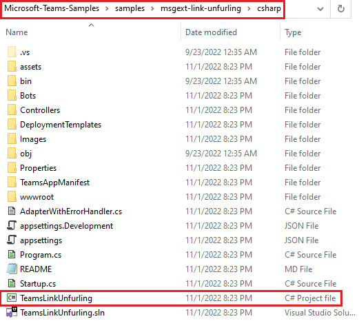 Screenshot showing the select of folder.
