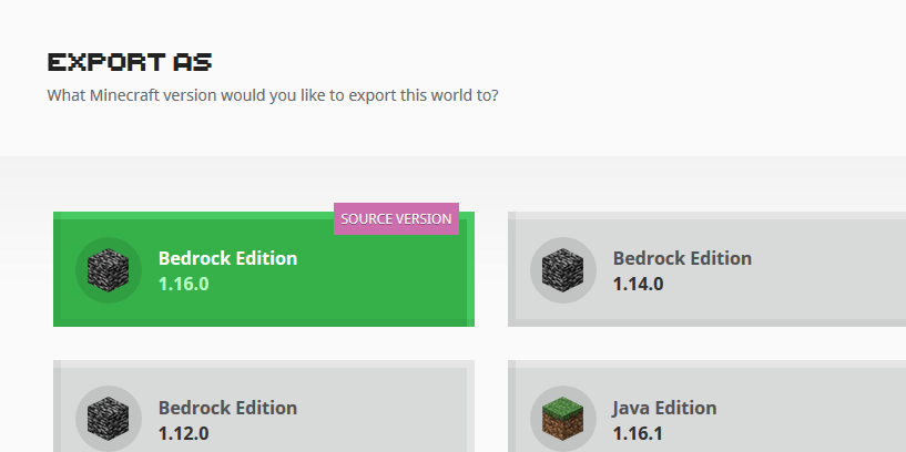 Chunker export window