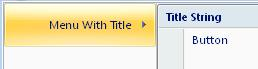 A menu control with title