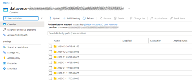 Incremental folders in Azure Synapse