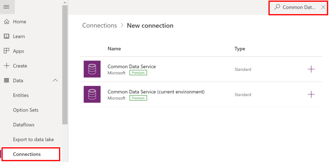 Common Data Service connector.