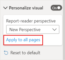 Screenshot of the Apply to all pages option for perspective settings.