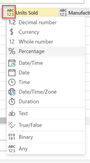 Change the data type of the column.