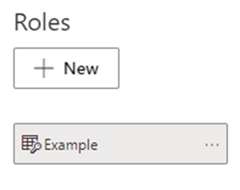 Screenshot of renaming a role in the enhanced row-level security editor.