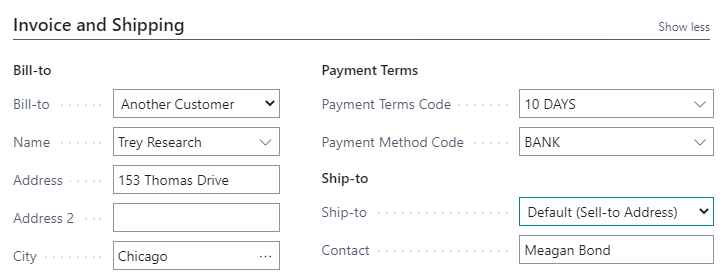 Job Card - Invoice and Shipping tab Job Card - Invoice and Shipping tab