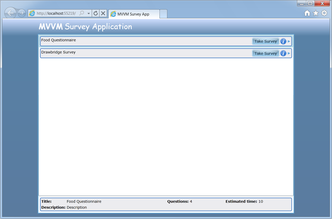 Reference implementation main window