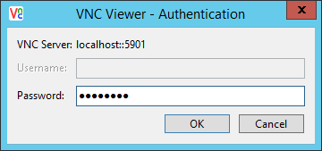 Image of VNC authentication dialog