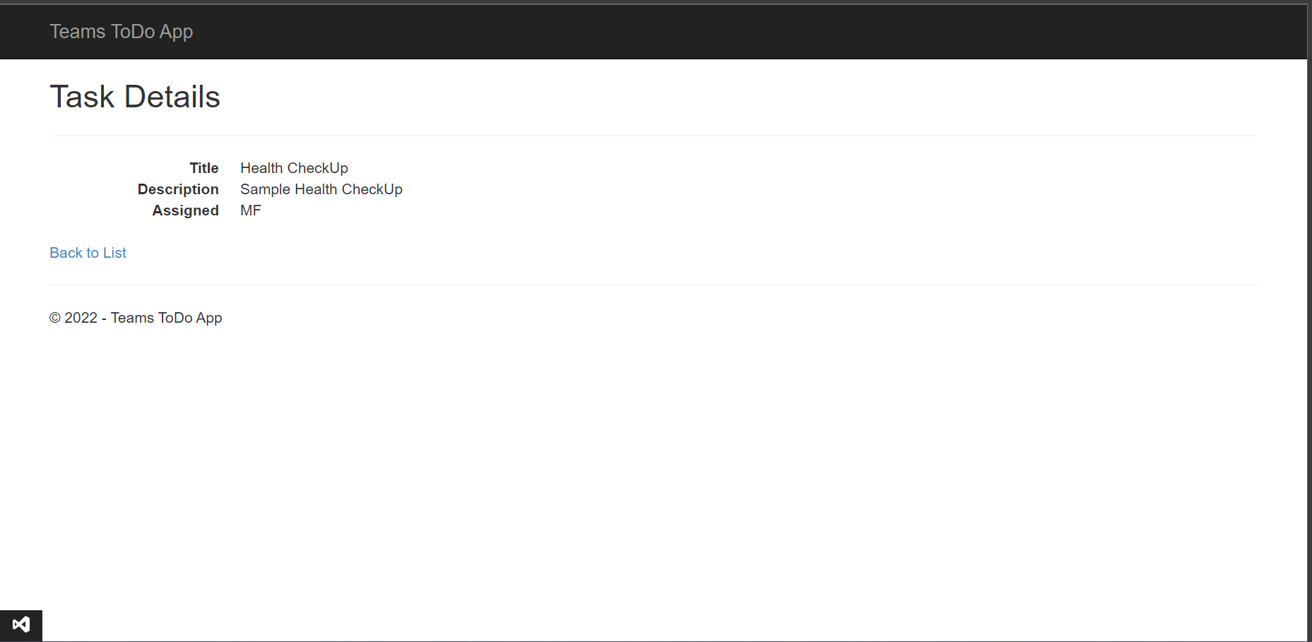 Task Details