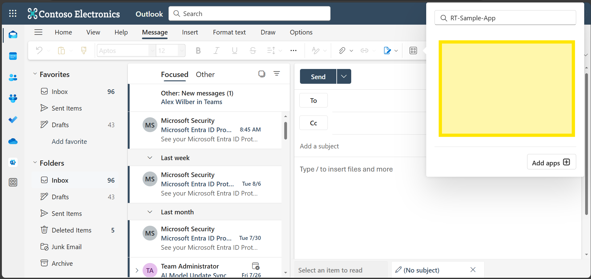 OutLookMessageExtension