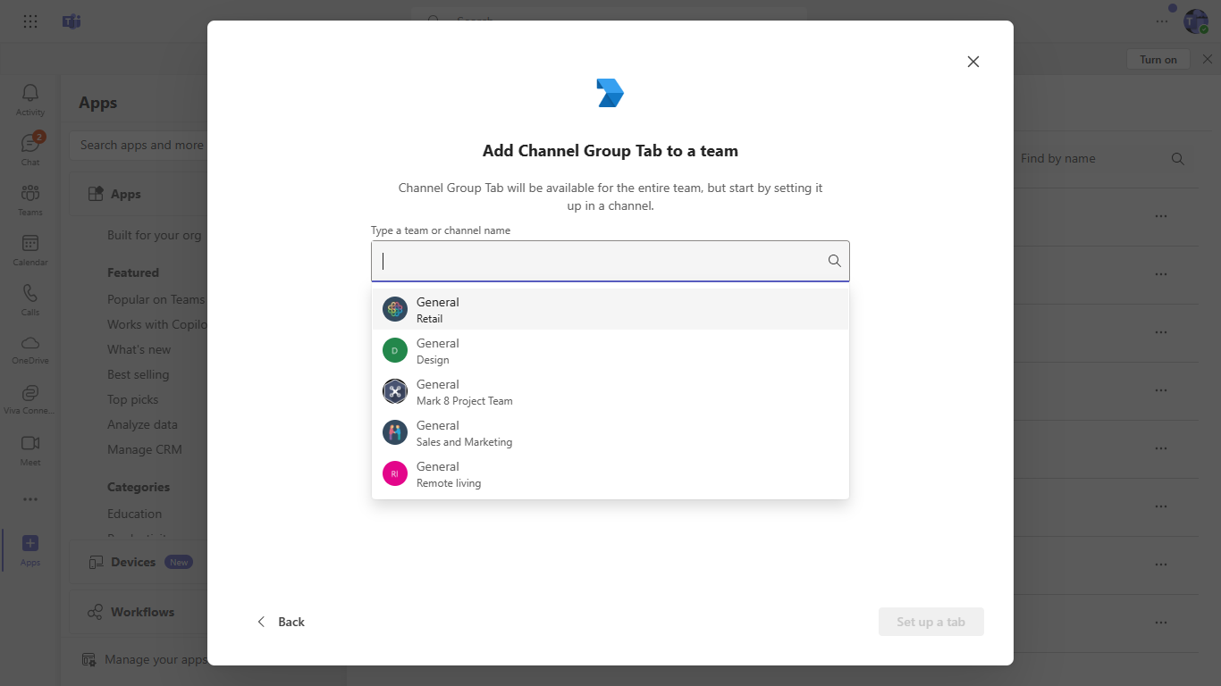 Configure Teams