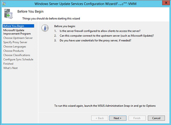 WSUS_Wiz2 WSUS Before You Begin