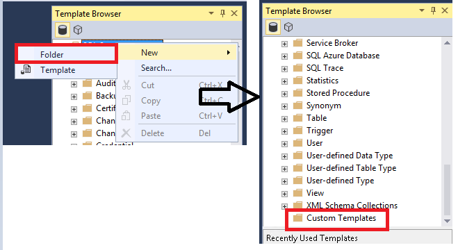 Using templates in SQL Server Management Studio - SQL Server Management ...