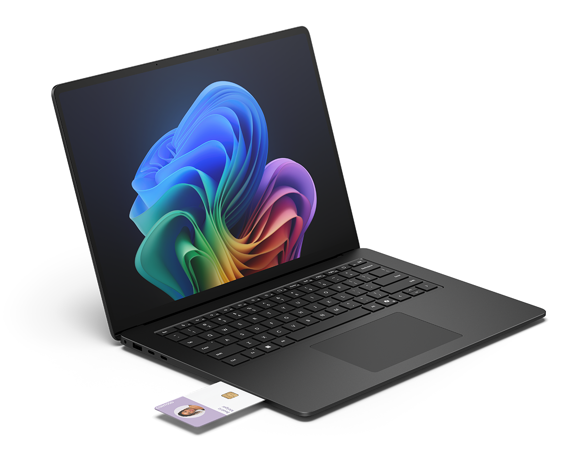 Screenshot of optional Smart Card Reader on Surface Laptop.