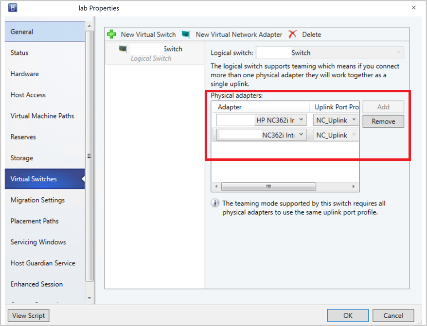 Virtual network adapter