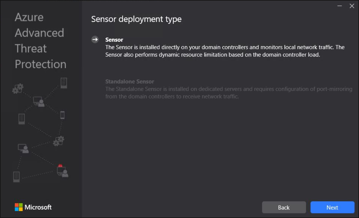 Install steps: Determine server type.