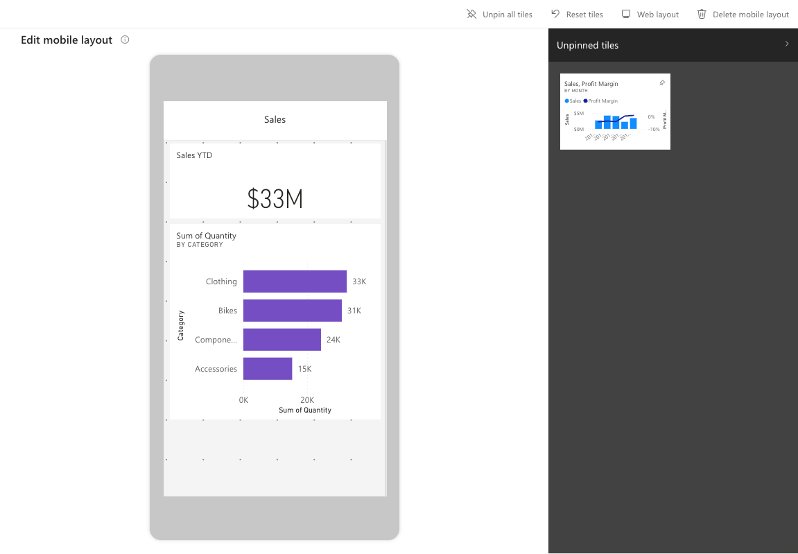 Mobile view page