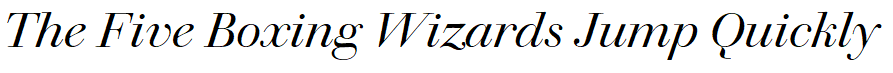 Walbaum Display Italic sample