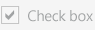Disabled check box in the Light theme Disabled check box in the Light theme