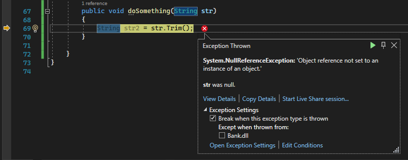Exception Helper Exception Helper