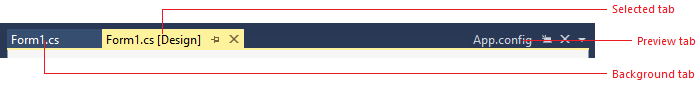 Document tabs (redline)